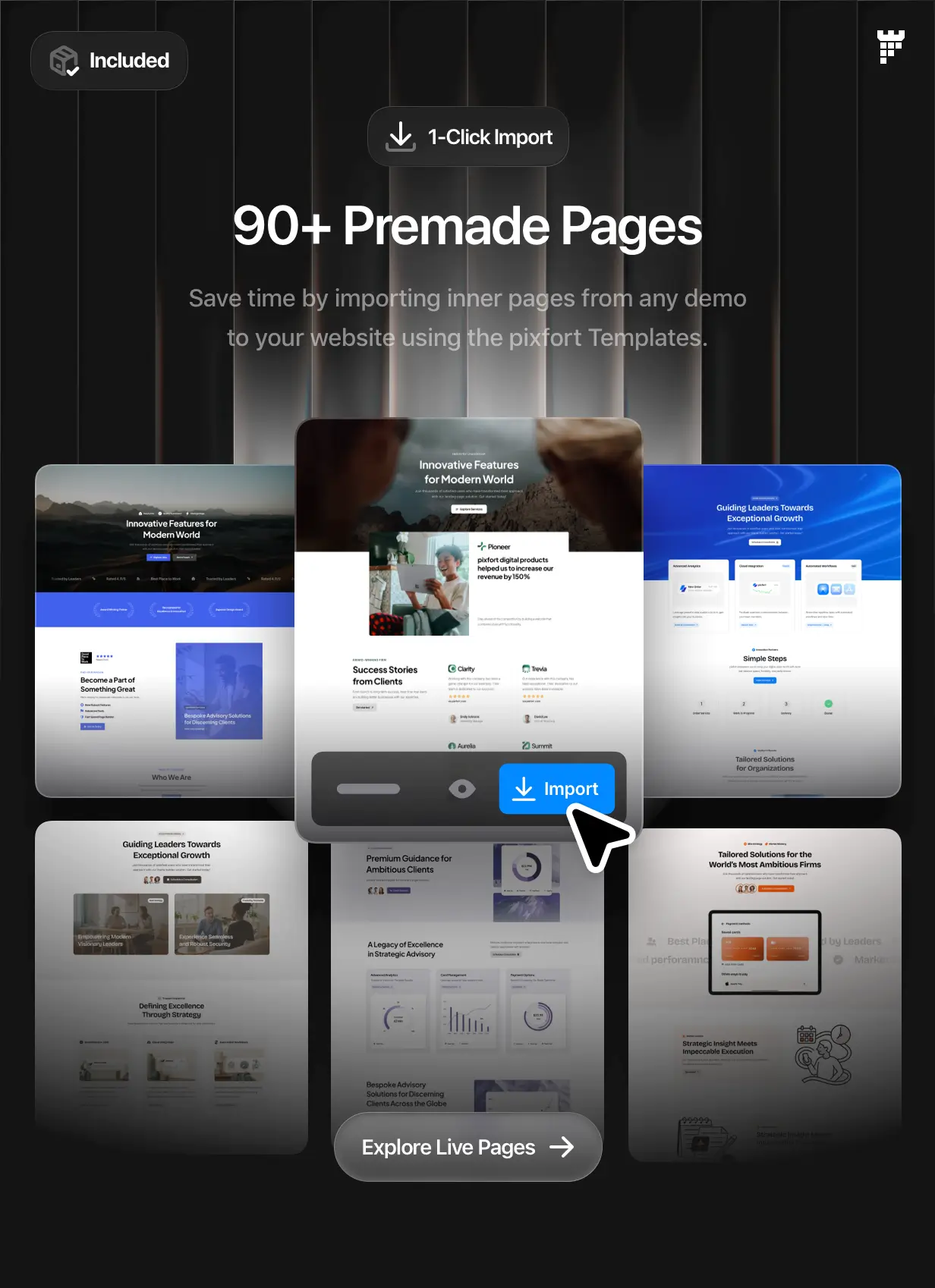 pixfort Premade pages