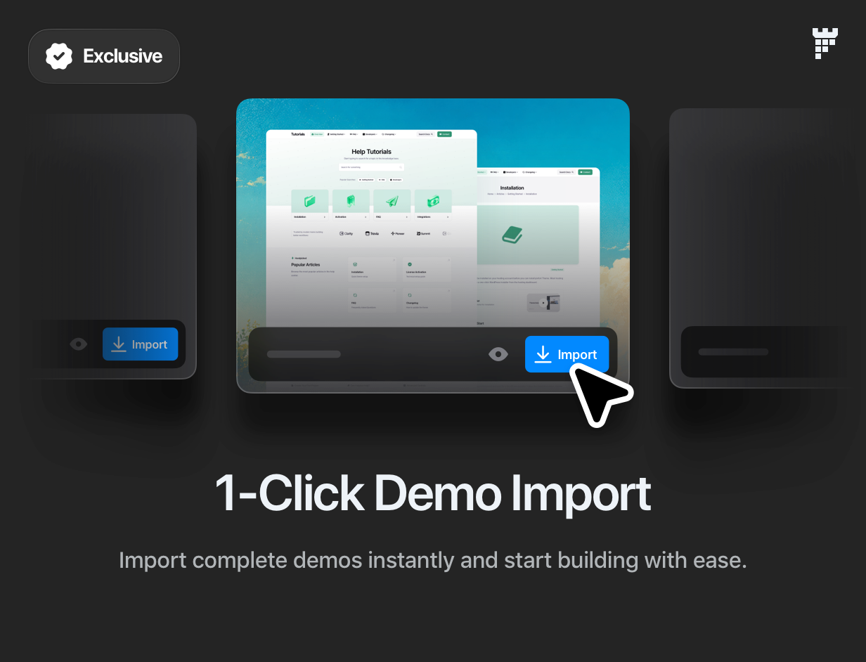 1-Click Demo Import